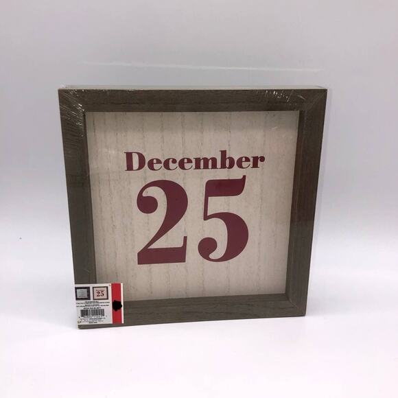 New Reversible Christmas Sign December 25 Have Yourself A Merry - Picture 1 of 3